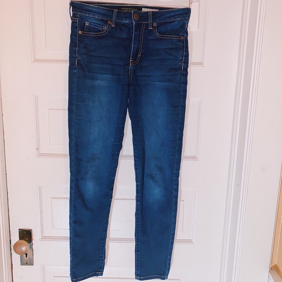 High waisted dark wash jeggings - Picture 1 of 4